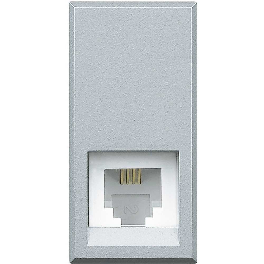 Legrand HC4258/11N Telephone Socket RJ11 K10 Aluminium