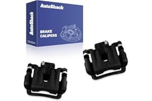 AutoShack Rear Brake Calipers Black Powder-Coated Left & Right Replacement for 2011-2020 Kia Sorento 2013-2018 Hyundai Santa 