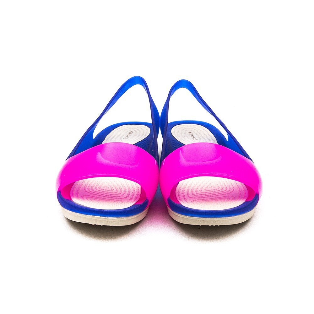 crocs women's cerulean blue stucco fashion sandals