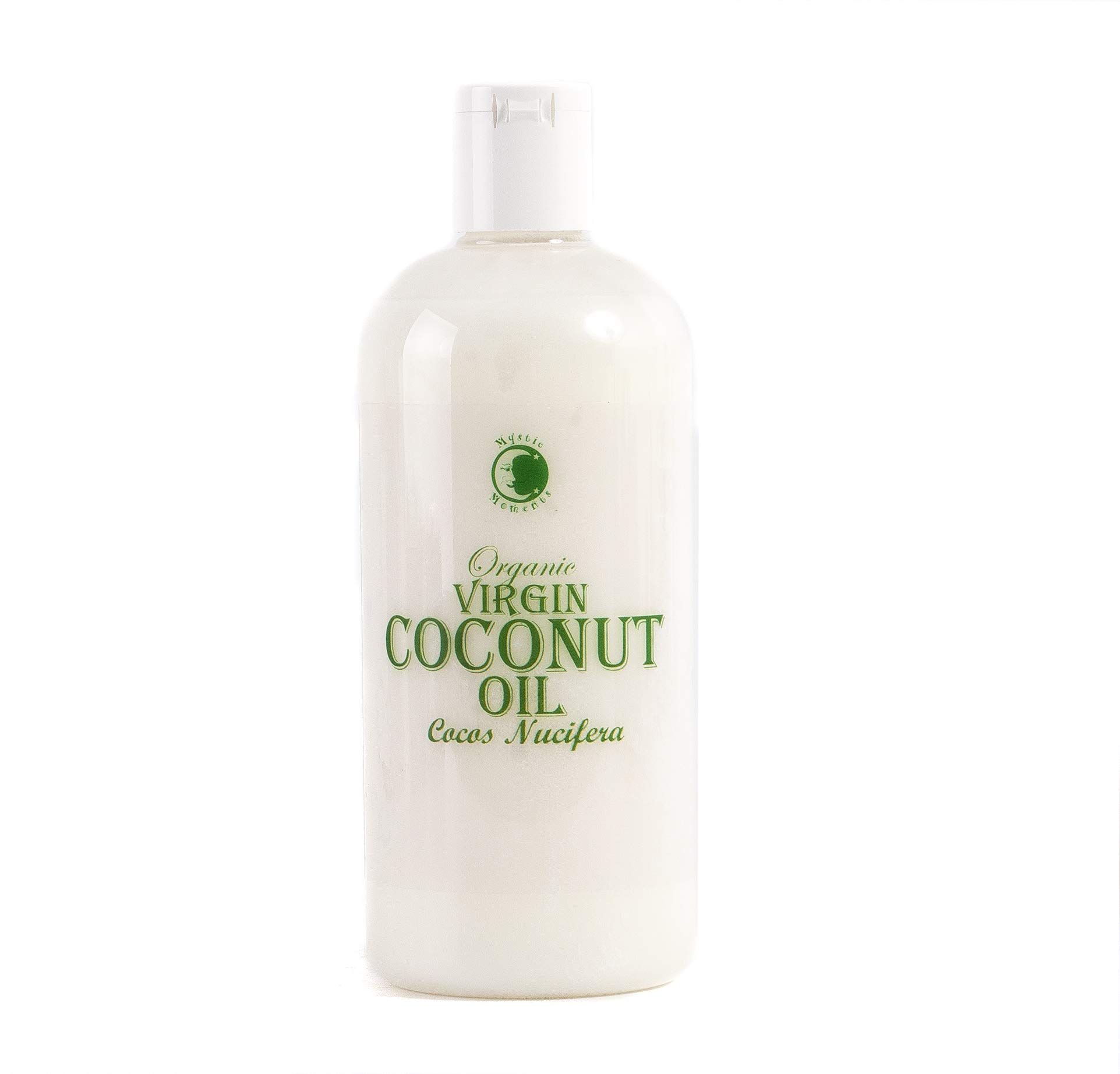 Mystic Moments | Coconut Virgin Carrier Oil Organic 500ml | Cold Pressed from Fresh Coconut | Lauric Acid | Skin & Hair Moisturiser | Natural Body Butter | 100% Pure & Natural | Vegan GMO Free