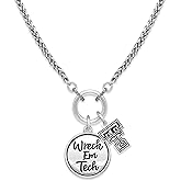 From the Heart Texas Tech Red Raiders Wreck Em Tech Twist and Shout Silver Necklace Jewelry TTU