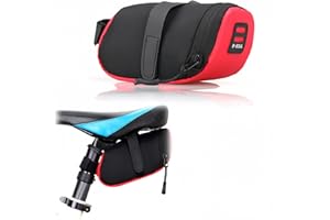 Wzenclave Waterproof Bike Saddle Bag Under Seat Bicycle Wedge Bag for Road Bikes Mountain Bikes Compact Cycling Tool Storage 