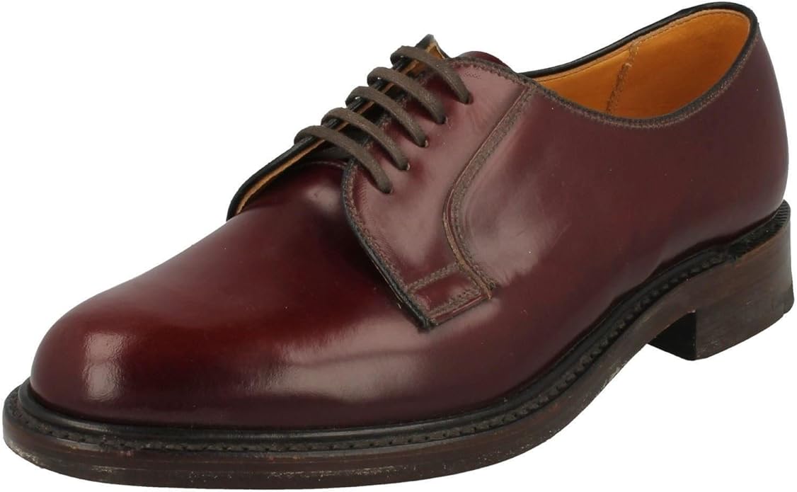 Loake U-tip shoes, made in the UK, size 7 1/2 Men's 26.0cm unclear black type Vintage Second Hand