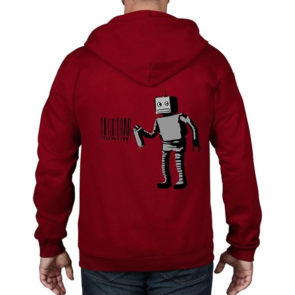Tribal T-Shirts CCCP Felpa Con Cappuccio Uomo/Donna - Rossa, 50% Cotone, Taglie S-XXL, Con Tasca A Marsupio