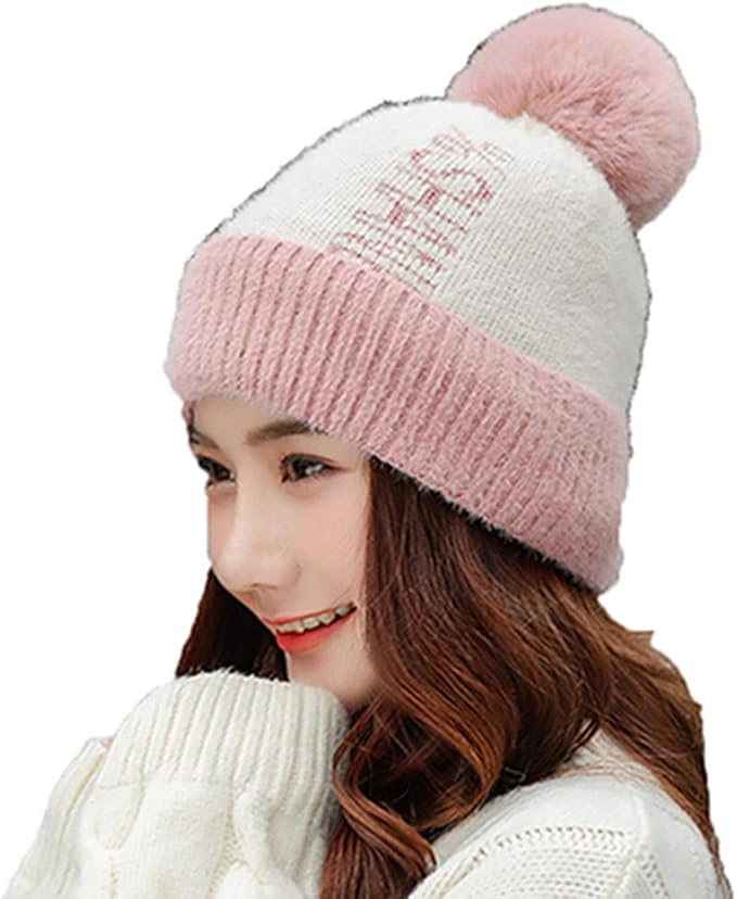 Amazon おしゃれ ニット帽子 レディース 大きめ ニットキャップ 冬 秋 ポンポン付き ゆったり ビーニー 無地 カラー 伸縮あり ストレッチ M クリスマス プレゼント 彼女 ぼうし 自転車 ニット帽 編み織の帽子 防寒 小顔効果 かわいい ニット 通販