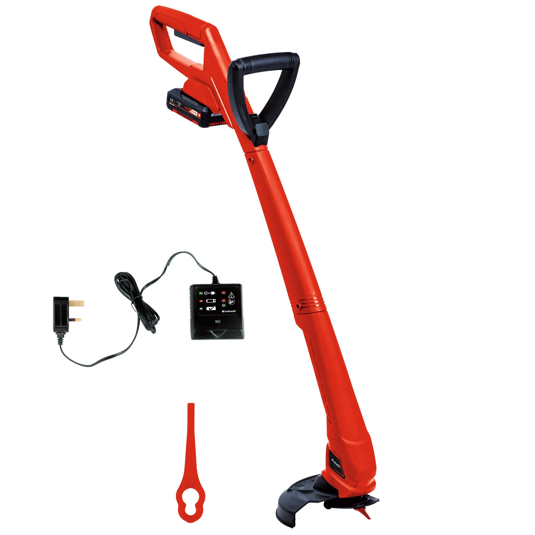 Einhell Cordless Strimmer Kit 18V Power X-Change, Lightweight Battery Grass Trimmer, 24cm Cutting Width, Includes 20 x Blades - GC-CT 18/24 Li P