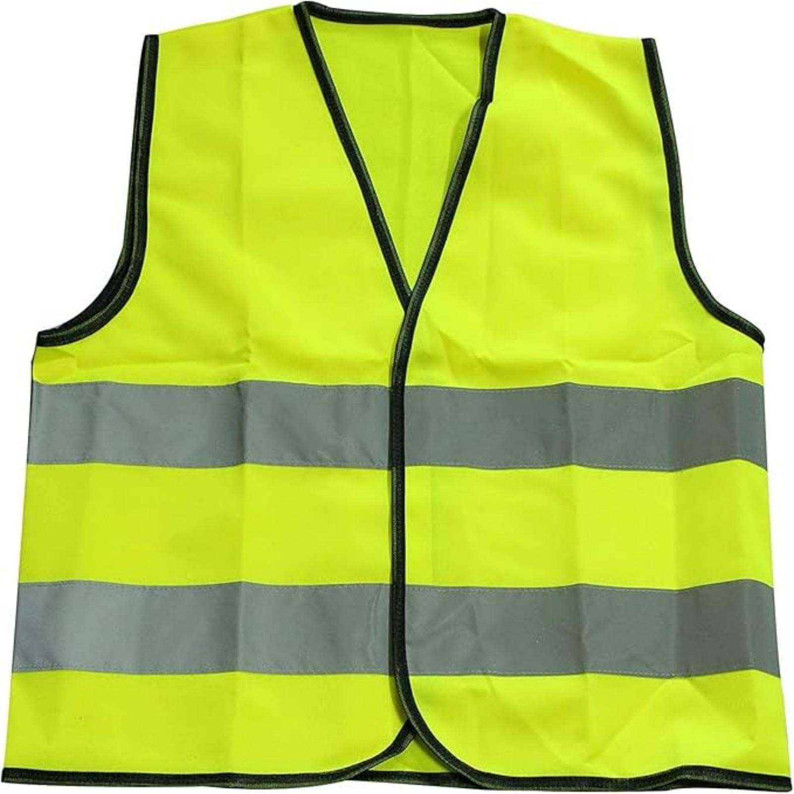 2 Pcs Children Men Women Adults High Visibility School Safety Vest Waistcoat Kids High Vis Jacket Kids High Visibility Safety Vest top Hi Vis Baby toddler Waistcoat Childrens Yellow Reflective Vest
