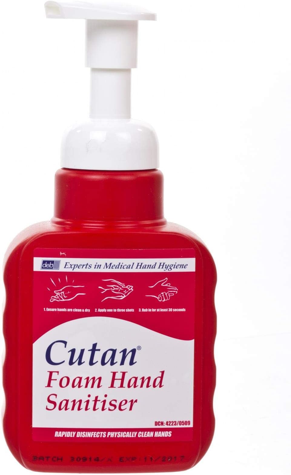 Deb Cutan Foam Hand Sanitiser Pump, 400ml