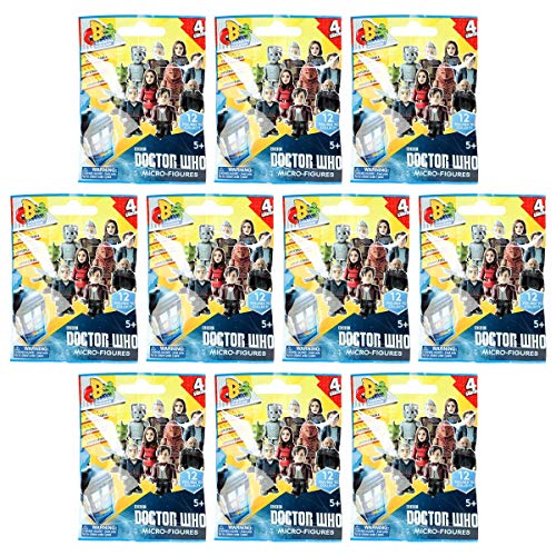 Doctor Who BBC Character Building Series 4 Micro-Figures Mystery Blind Bags (10 Packs)