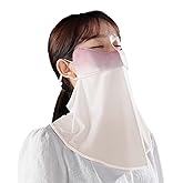 YUANST UV Face Mask, Ice Silk Cooling Neck Gaiter, Breathable Sun Protection for Outdoor Sports, Washable Reusable (Pink)