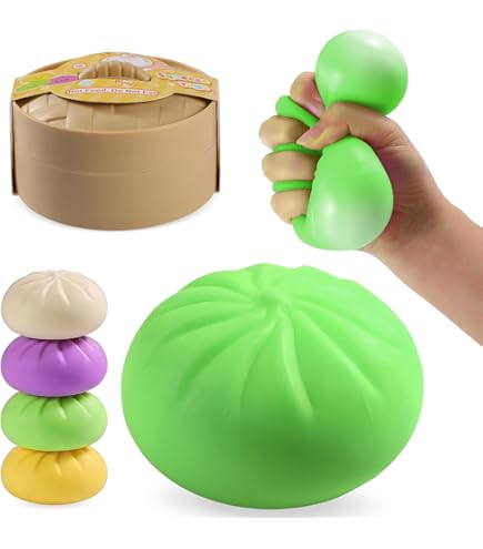 Pinch Music Stress para niños Dumpling Squeeze bollo relleno al vapor