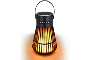 Tesoorda LED Flame Speaker - Portable Waterproof Bluetooth Wireless Speaker with LED Flame Effect for Indoor/Outdoor Use (1 Pack)