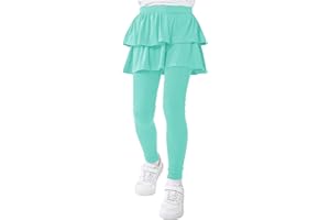 Resinta Girls' Leggings with Skirt Ruffle Skirt Pants Warm Tutu Pants Girls Footless Tights Lovely Skirt Leggings for Girls