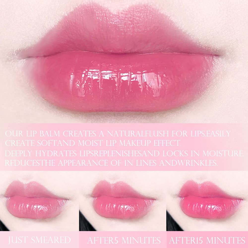 Mua evpct 2Pcs Strawberry Tinted Lip Balms PH Lip Color Changing ...