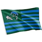 Desert Cactus Tulane University TU Flag - 3 x 5 Feet Green Wave Banner, Indoor/Outdoor Durable Fabric, 100% Polyester Design (Style Nation)