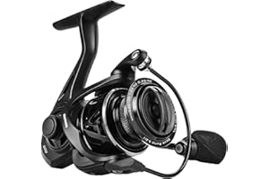 KastKing Zephyr Spinning Reels – 7+1/6+1 BB – Carbon Fiber Drag – Stainless Steel Shaft – Aluminum & CNC Spool – Black/Green/Orange – Sizes 500/1000 SFS – ICE Fishing Ready Reels!