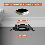 HiBay 10x Black GU10 LED Downlight Tilt Ceiling Lights 240V Non Bulbs Included view 4