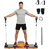 Home Gym Equipment, Smart Digital Cable Machine with Adjustable Resistance, Portable Strength Training System for Full Body Workout, Home, Apartment &amp; Garage