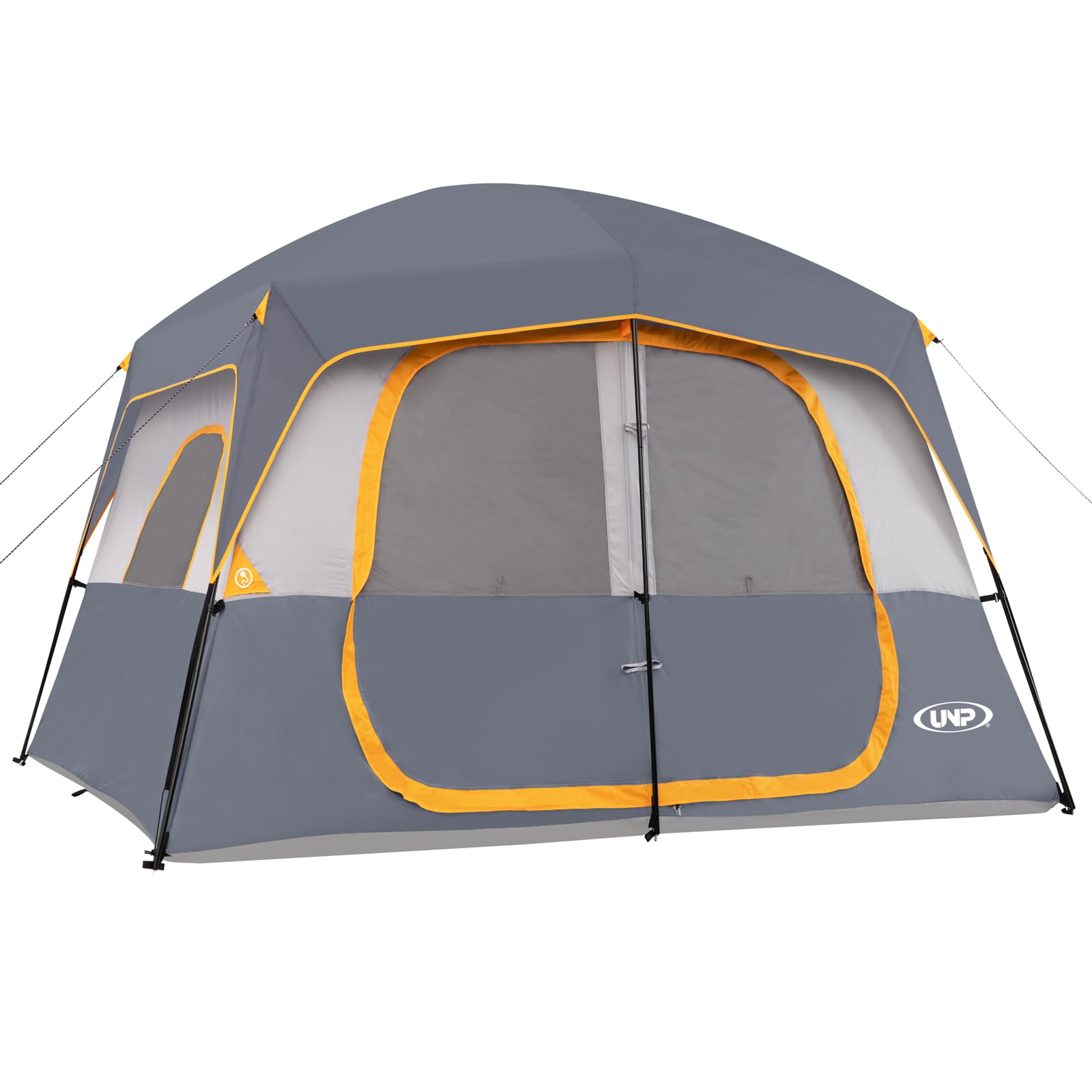 UNP 2/4/6/8 Person Tent, Portable Cabin Tent, Camping Tent 4-Person Easy Set Up, Waterproof with Top Rainfly for Outdoor Camping/Hiking