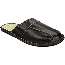 mens white leather slippers