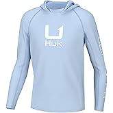 HUK Boys Icon X Hoodie, Fishing Shirt with Sun Protection for Kids