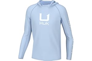 HUK Boys Icon X Hoodie, Fishing Shirt with Sun Protection for Kids