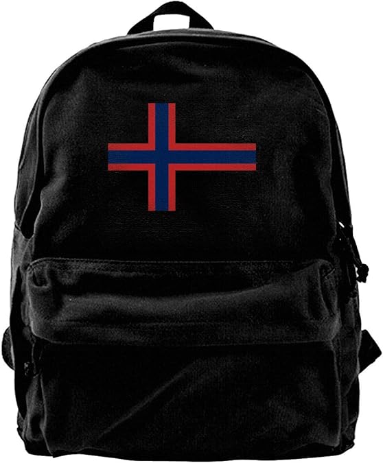 BAGGNICE School Travel Backpack, Unisex Norwegian Flag Casual Style