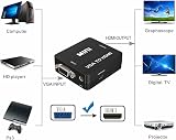 Multibao VGA to HDMI Audio Video Converter Adapter 1080P USB Power for HDTV PC view 3