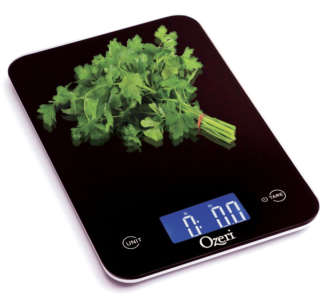 Ozeri Touch Professional Digital Kitchen Scale 12 Lbs Edition Tempered Glass In Elegant Black