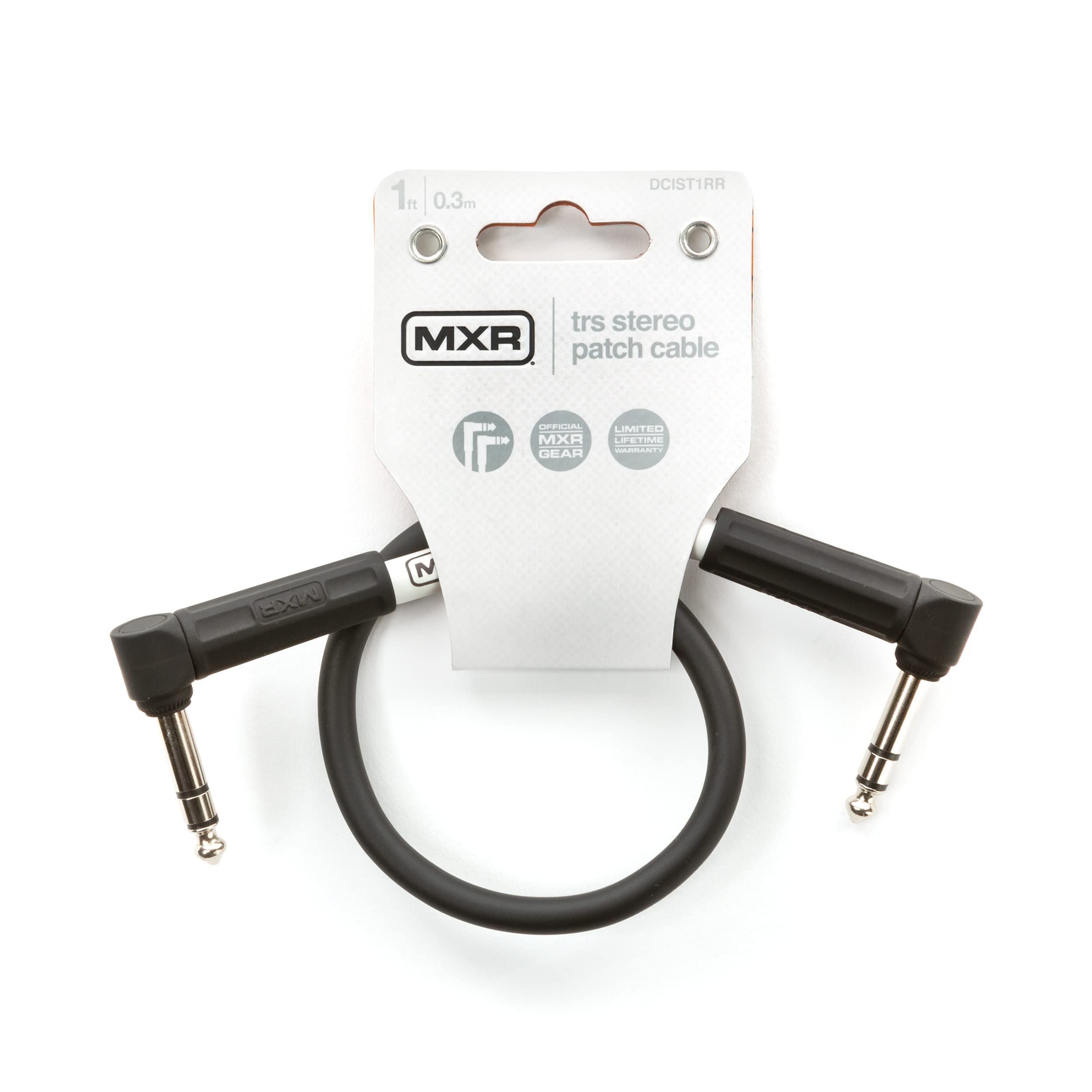 MXR DCIST01RR Cable - 1ft - TRS Stereo Cable - Each