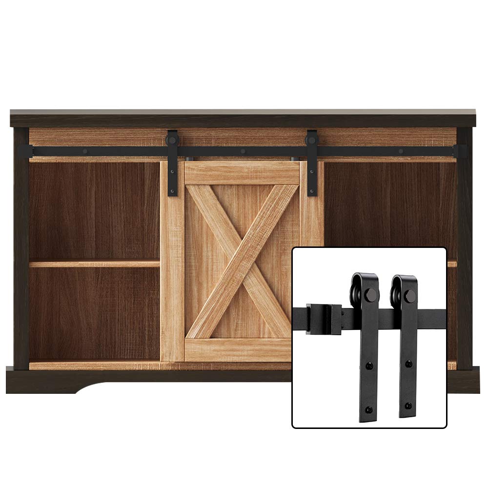 Buy FREDBECK 4FT Sliding Barn Door Hardware Kit Mini Single