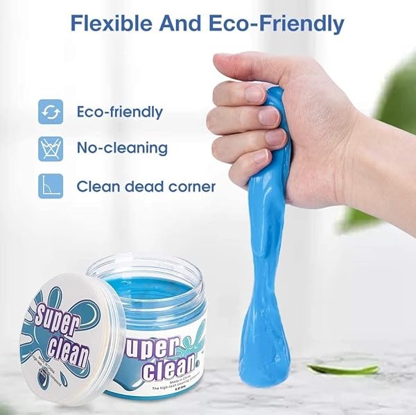 CLEANING GEL FOR CAR | CAR CLEANING KIT | UNIVERSAL DETAILING AUTOMOTIVE DUST CAR CREVICE CLEANER | AUTO AIR VENT INTERIOR DETAIL REMOVAL PUTTY | CLEANER FOR CAR VENTS, KEYBOARDS, CAMERAS