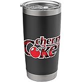Coca-Cola Cherry Coke Classic Retro Vintage Logo Stainless Steel Insulated Tumbler