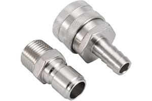 Stainless Steel Homebrew Disconnect Male Quick Disconnect FPT 1/2" Home Brew Fitting Connector Homebrewing