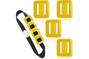 Esamploe 4 Pcs Dive Weights on Nylon Surfaces,Dive Weights with Diving Weight Belt,Coated Diving Weights for Freediving,Spearfishing,Scuba Weight Belt for Waist 32" to 52"