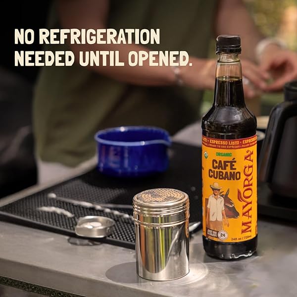 MAYORGA ESPRESSO LISTO COFFEE CONCENTRATE, ORGANIC ESPRESSO READY-TO-DRINK COFFEE, 24 SERVINGS BOTTLE, BOLD SMOOTH FLAVOR, COLD BREW COFFEE, BARISTA-QUALITY, SUSTAINABLY SOURCED – 24.35 FL OZ
