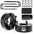 Leveling Lift Kit for 2004-2024 Ford F150, 3'' Front Struct Spacers + 2'' Rear Leveling Lift Blocks Kit with Extended Square U-Bolts for Ford F150