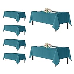 sancua Rectangle Tablecloths for 6 Foot Tables, 6