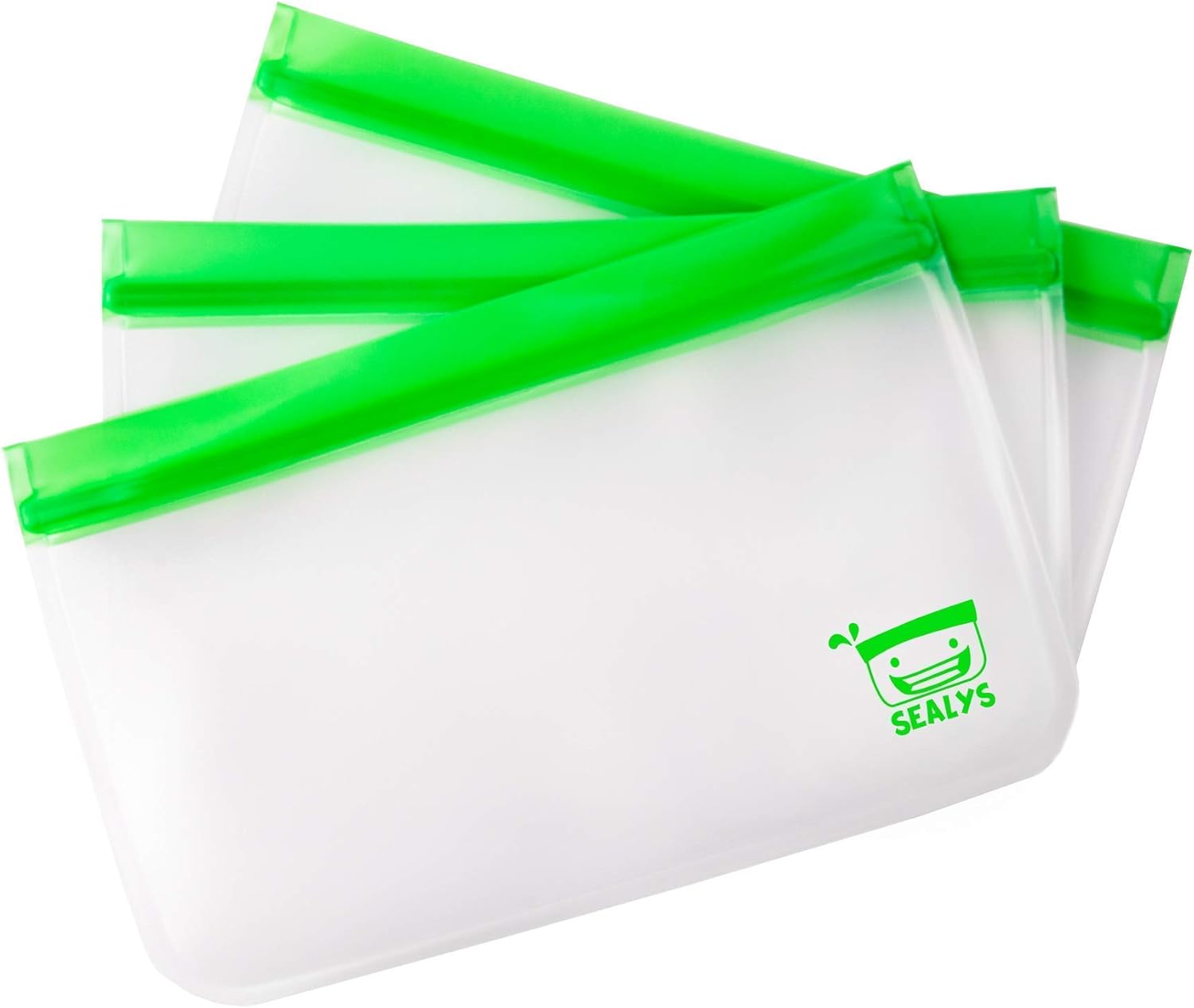 Reusable sandwich bags Sealys 34oz resealable zipper extra