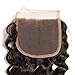 Beauty Forever Brazilian Deep Wave Hair Closure 100% Unprocessed Human Hair Deep Wave 4x4 Free Part Lace Closure Can be Dyed and Bleached (12’’ closure)