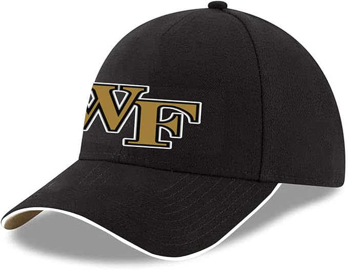 Baseball Caps with University Logo Wake Forest University Adjustable