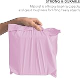 iSOUL 50 Baby Pink Mailing Bags 2 Sizes 10x14 12x16 Poly Postal Self Seal view 3