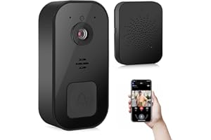 Folovn Wireless Video Doorbell Camera, Newest in 2024, Human Detection, Night Vision, Cloud Storage, Home Real Time Alarm, 2K HD, Easy Installation
