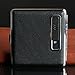Fathers Day Gift Rechargeable Leather Cigarette Case with Electronic USB Lighter Christmas Gifts black