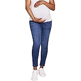 Motherhood Maternity Womens Secret Fit Over The Belly Skinny Ankle Denim Pregnancy Jeans