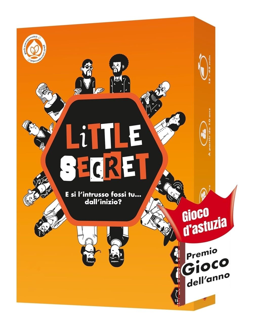 ATM Gaming LITTLE SECRET - Italian - Giochi da tavolo - Gioco di Bluff, creatività e di sospetto - Divertente gioco da tavolo per bambini e adulti - Giochi di Società
