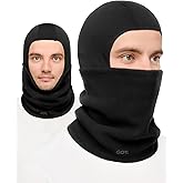 GOT Sports Ski Mask for Men - Balaclava with Fleece Neck Warmer for Cold Weather - Windproof Shiesty Mask for Snowboard