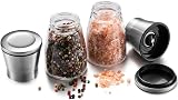 WINSHEA Stainless Steel Salt & Pepper Grinder Set, Adjustable Coarseness view 6