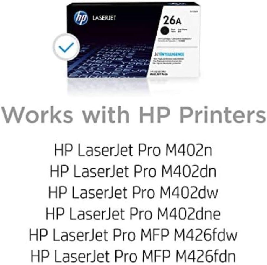 HP 26A | CF226A | Toner Cartridge | Black: Office Products