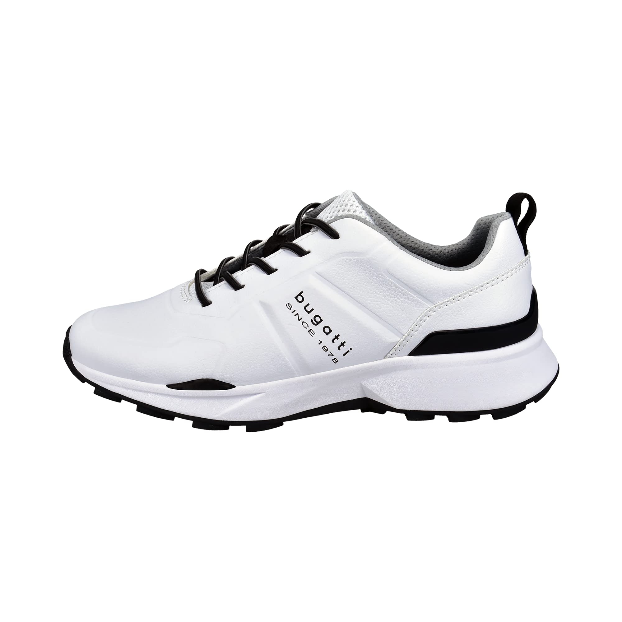 bugatti Herren Sneaker Mid-Top 342AG4015000-2000 Weite Normal Schnürung Kunstleder White 43 EU 2